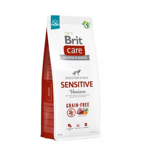 Корм сухий Brit Care Dog Grain-free Sensitive для собак з чутливим травленням беззерновий з олениною 12 кг S172210 фото