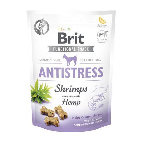 Ласощі Brit Care Functional Snack Antistress Shrimps д/собак напіввологі д/заспокоєння креветки 150 г S111422 фото