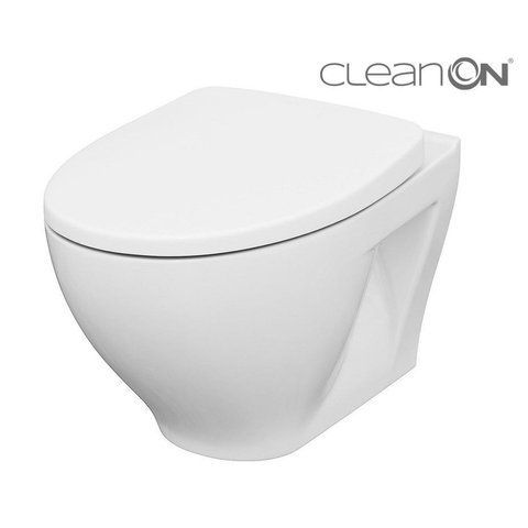 CET Cersanit A29 MODUO CLEAN ON підвісний унітаз в комплекті з кришкою дюропласт MODUO SLIM WRAP 000021903 фото