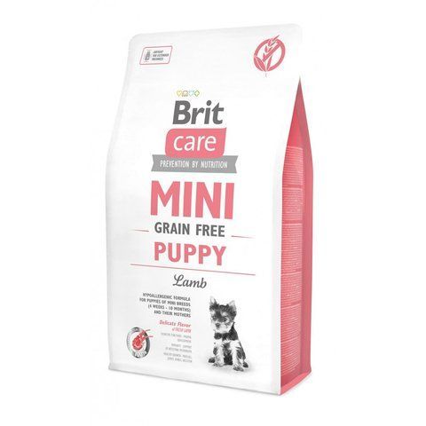 Корм сухий Brit Care Grain Free Mini Puppy Lamb для цуценят та молодих собак мініатюрних порід з ягням 2 кг S170773/0138 фото