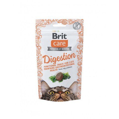 Ласощі Brit Care Functional Snack Digestion д/котів для підтримки травлення з тунцем 50 г S111902 фото