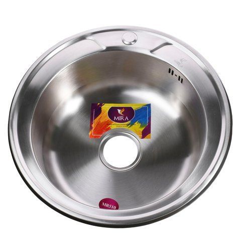 Мийка кухонна врiзна кругла 510х180 Matt MR 510 M Mira 000019870 фото