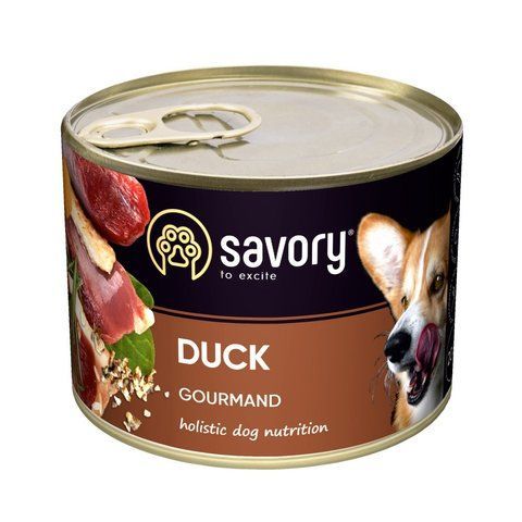 Корм вологий Savory Dog Gourmand Duck паштет для дорослих собак усіх порід з качкою 200 г S30464 фото