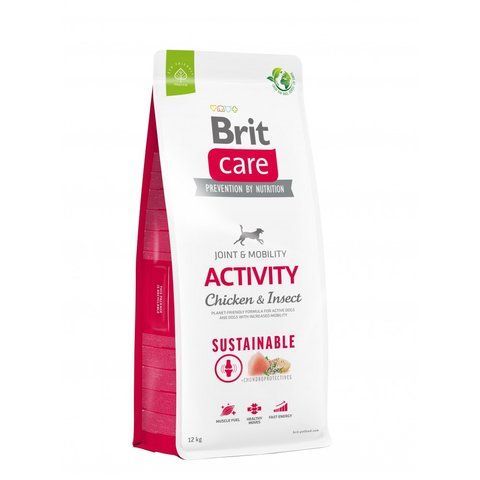 Корм сухий Brit Care Dog Sustainable Activity для дорослих собак з підвищеною активністю з куркою та комахами 12 кг S172192 фото