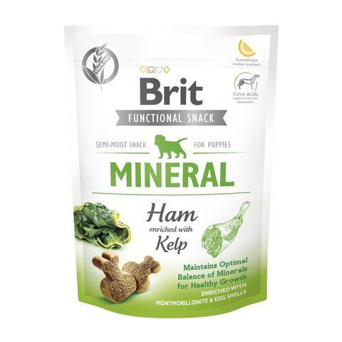 Ласощі Brit Care Functional Snack Mineral Ham д/цуценят напіввологі мінерали і шинка 150 г S111423 фото