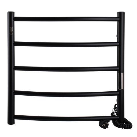 Рушникосушарка UNIO LD ЕU 500-500-5 BLK Драбинка Дуга електро чорна 000029422 фото
