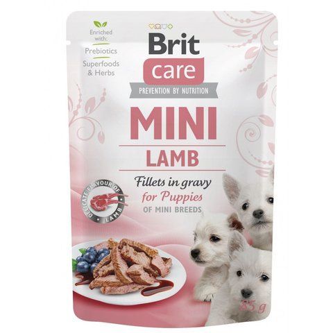 Корм вологий Brit Care Mini для цуценят філе з ягням в соусі 85 г S100911/100216/4418 фото