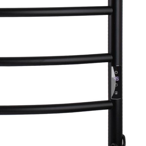 Рушникосушарка UNIO LD ЕU 700-500-7 BLK Драбинка Дуга електро чорна 000029424 фото