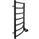 Рушникосушарка UNIO LD ЕU 700-500-7 BLK Драбинка Дуга електро чорна 000029424 фото 4