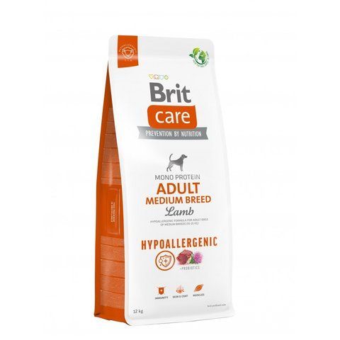 Корм сухий Brit Care Dog Hypoallergenic Adult Medium Breed для собак середніх порід гіпоалергенний з ягням 12 кг S172216 фото