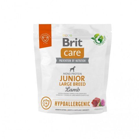 Корм сухий Brit Care Dog Hypoallergenic Junior Large Breed для молодих собах великих порід гіпоалергенний з ягням 1 кг S172217 фото