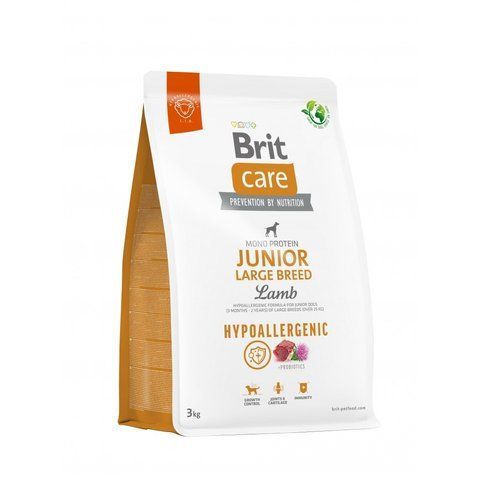 Корм сухий Brit Care Dog Hypoallergenic Junior Large Breed для молодих собах великих порід гіпоалергенний з ягням 3 кг S172218 фото
