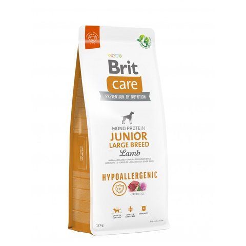 Корм сухий Brit Care Dog Hypoallergenic Junior Large Breed для молодих собак великих порід гіпоалергенний з ягням 12 кг S172219 фото