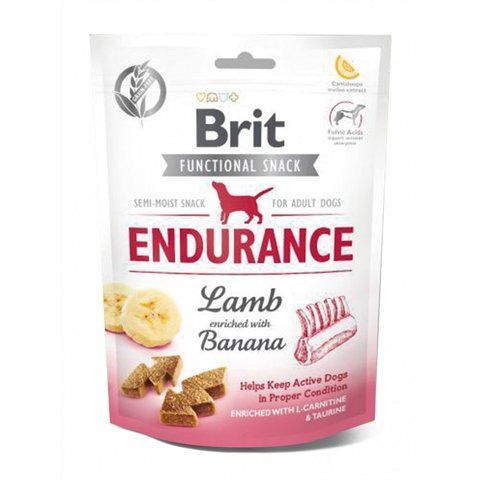 Ласощі Brit Care Functional Snack Endurance для собак з підвищеною активністю з ягням та бананом 150 г S111424/0006 фото