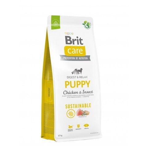 Корм сухий Brit Care Dog Sustainable Puppy для цуценят з куркою та комахами 12 кг S172171 фото