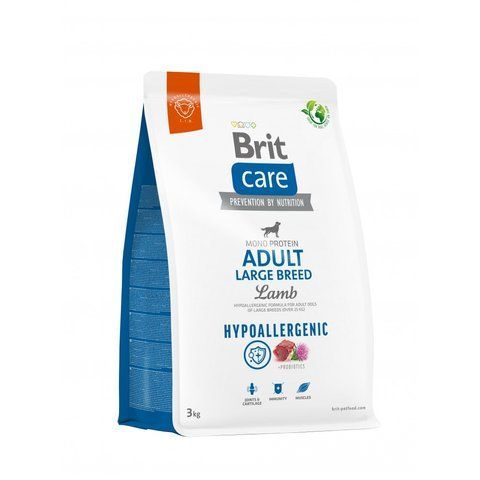 Корм сухий Brit Care Dog Hypoallergenic Adult Large Breed для дорослих собак великих порід з ягням 3 кг S172221 фото
