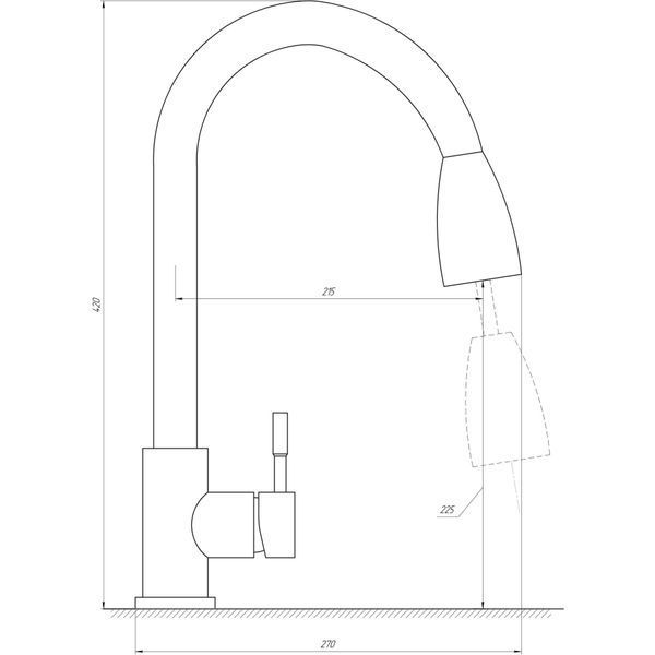 Змішувач для кухні Globus Lux ALPEN SBT1-2031-BB 000026598 фото