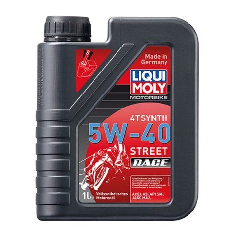 Олива для 4-тактних двигунів - Motorbike 4T Synth Street Race 5W-40 1л. 2592 фото