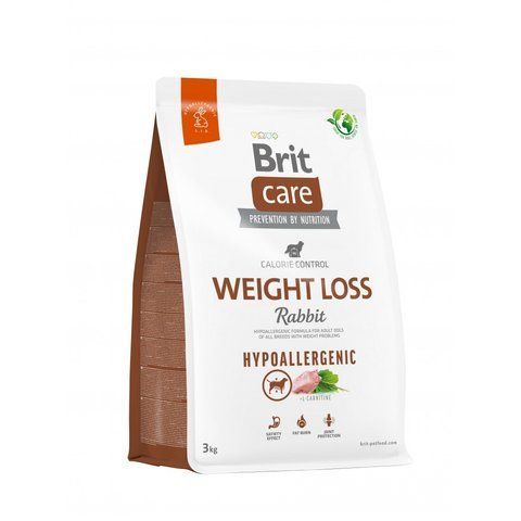 Корм сухий Brit Care Dog Hypoallergenic Weight Loss для собак із зайвою вагою гіпоалергенний з кроликом 3 кг S172224 фото