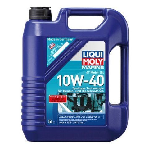 Олива для 4-тактних човнових двигунів - MARINE 4T MOTOR OIL 10W-40 5л. 25013 фото