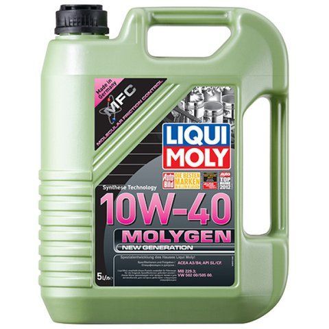 Напівсинтетична моторна олива - Molygen New Generation 10W-40 5л. 9951 фото