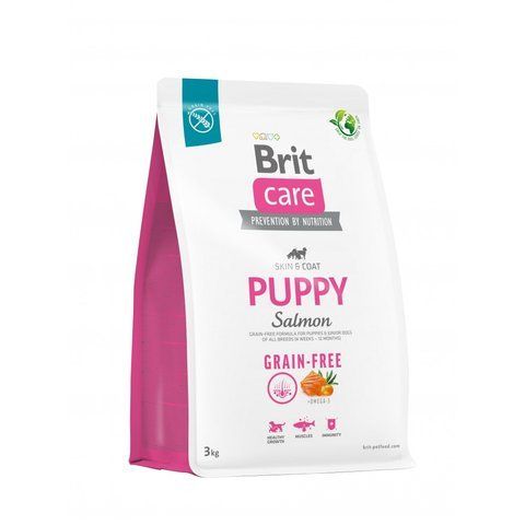 Корм сухий Brit Care Dog Grain-free Puppy для цуценят беззерновий з лососем 3 кг S172194 фото