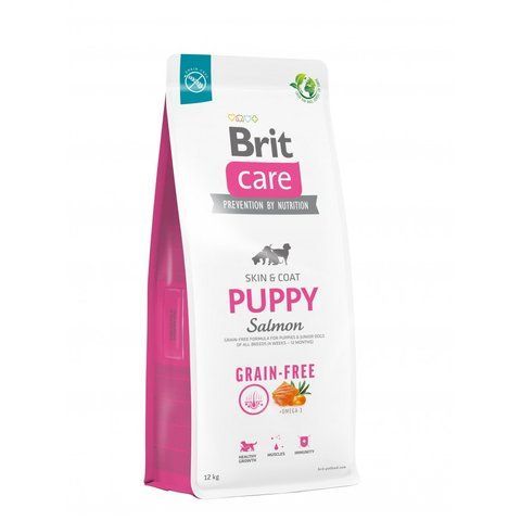 Корм сухий Brit Care Dog Grain-free Puppy для цуценят беззерновий з лососем 12 кг S172195 фото
