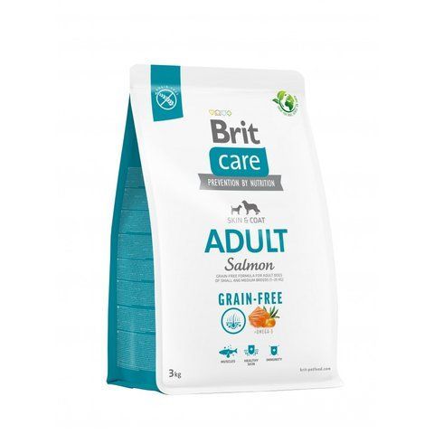 Корм сухий Brit Care Dog Grain-free Adult для дорослих собак малих і середніх порід беззерновий з лососем 3 кг S172197 фото