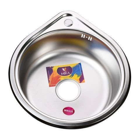 Мийка кухонна врiзна кругла 530х180 Satin MR 530 E Mira 000014450 фото