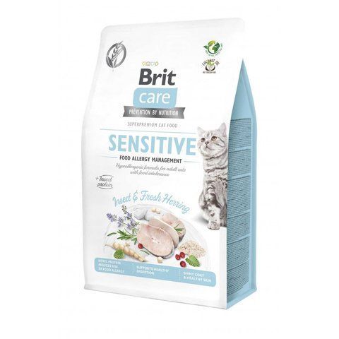 Корм сухий Brit Care Cat Grain Free Insect для дорослих котів з харчовою непереносимістю з комахами та рибою 400 г S171962 фото
