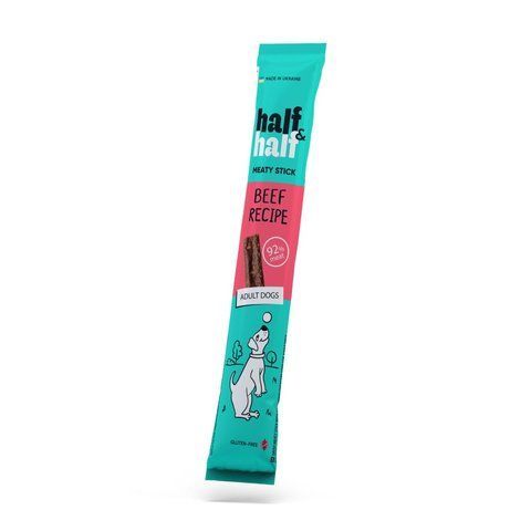 Ласощі Half and Half м ясна паличка з яловичиною, для собак, 12 г S21779 фото