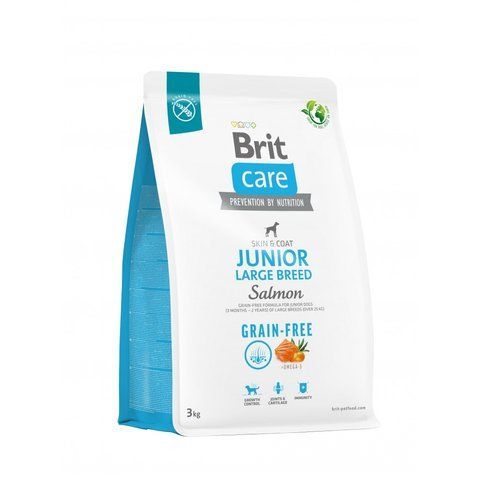 Корм сухий Brit Care Dog Grain-free Junior Large Breed для молодих собак великих порід беззерновий з лососем 3 кг S172200 фото