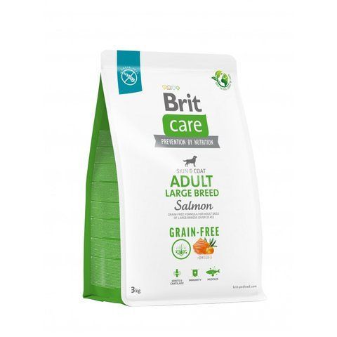 Корм сухий Brit Care Dog Grain-free Adult Large Breed для дорослих собак великих порід беззерновий з лососем 3 кг S172203 фото