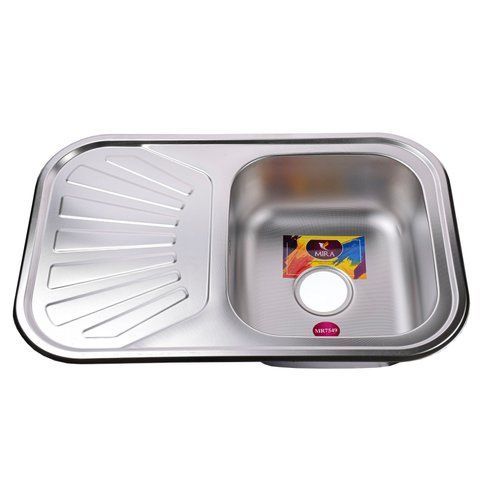 Мийка кухонна врiзна прямокутна з полицею 750х490х180 Decor MR 7549 D Mira 000014475 фото