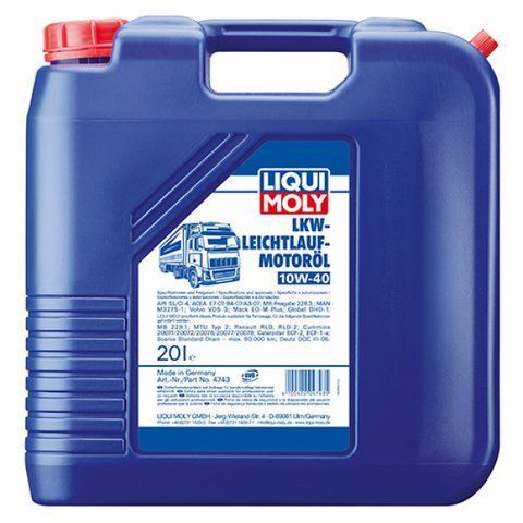 Напівсинтетична моторна олива - LKW Leichtlauf-Motoroil SAE 10W-40 Basic 20л. 4743 фото