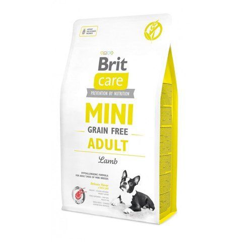 Корм сухий Brit Care Grain Free Mini Adult Lamb для дорослих собах мініатюрних порід з ягням 2 кг S170770/0107 фото