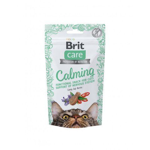 Ласощі Brit Care Functional Snack Calming д/котів для підтримки нервової системи з куркою 50 г S111901 фото