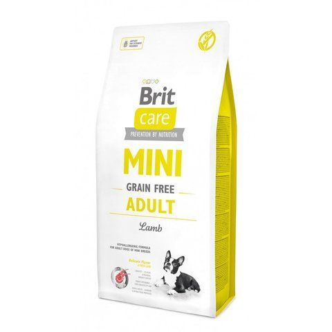 Корм сухий Brit Care Grain Free Mini Adult Lamb для дорослих собах мініатюрних порід з ягням 7 кг S170772/0121 фото