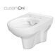 CET Cersanit 794 CITY NEW CLEAN ON підвісний з кришкою дюропласт ліфт SLIM 000020744 фото 2
